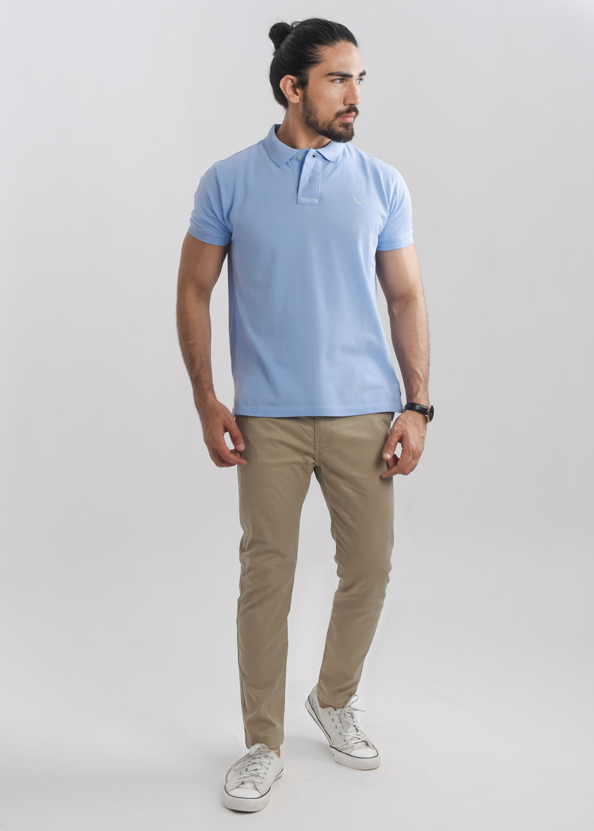 Men's Blue Polo Shirt | Blue Soul