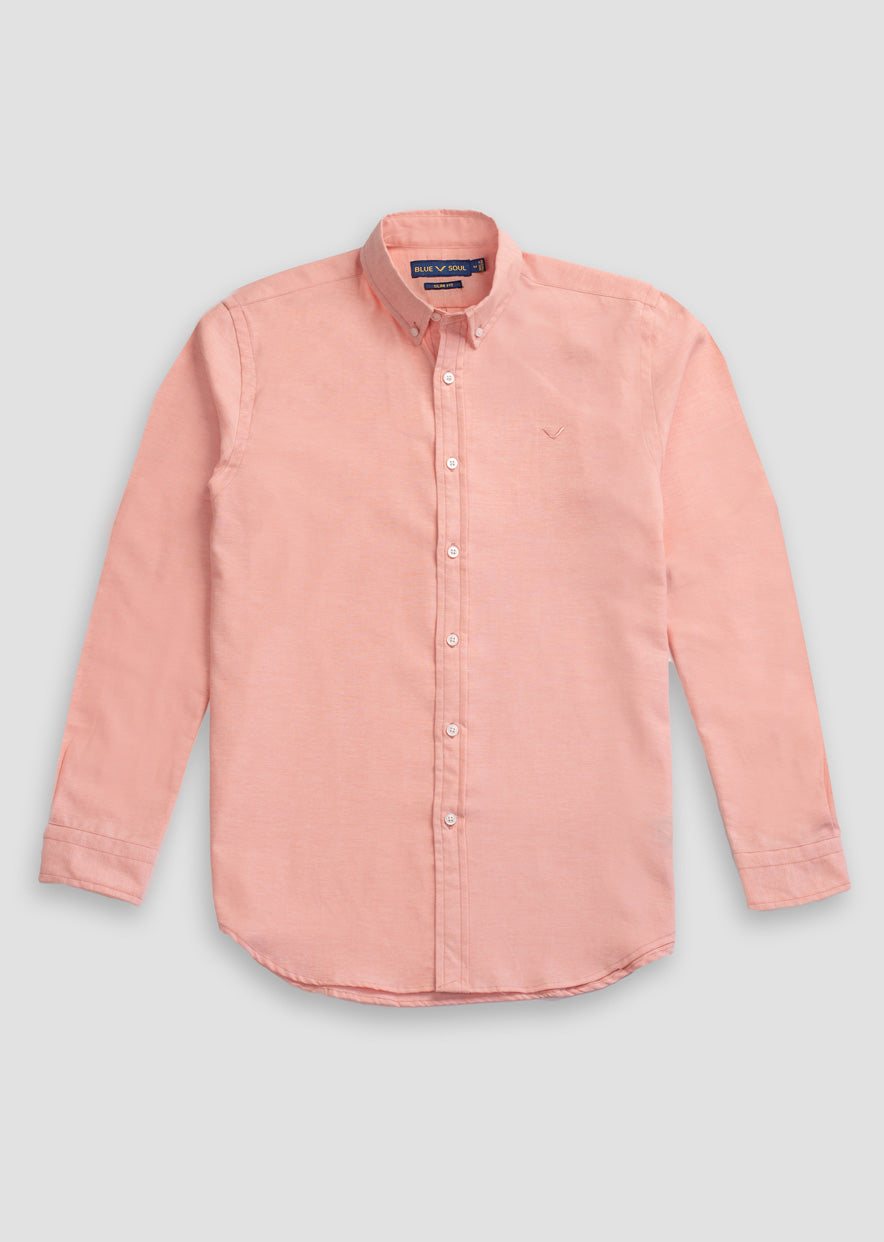 Peach Oxford Shirt