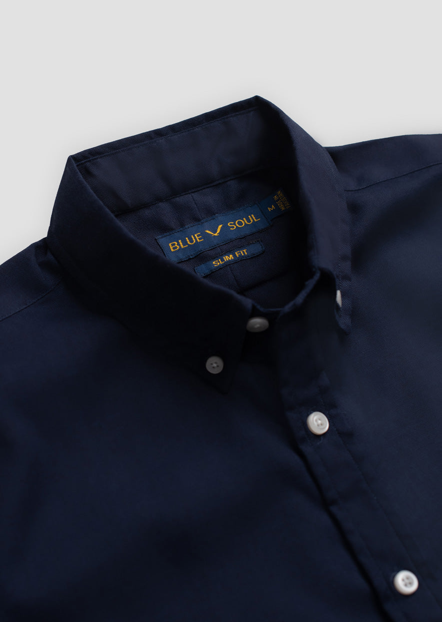 Navy Blue Oxford Shirt