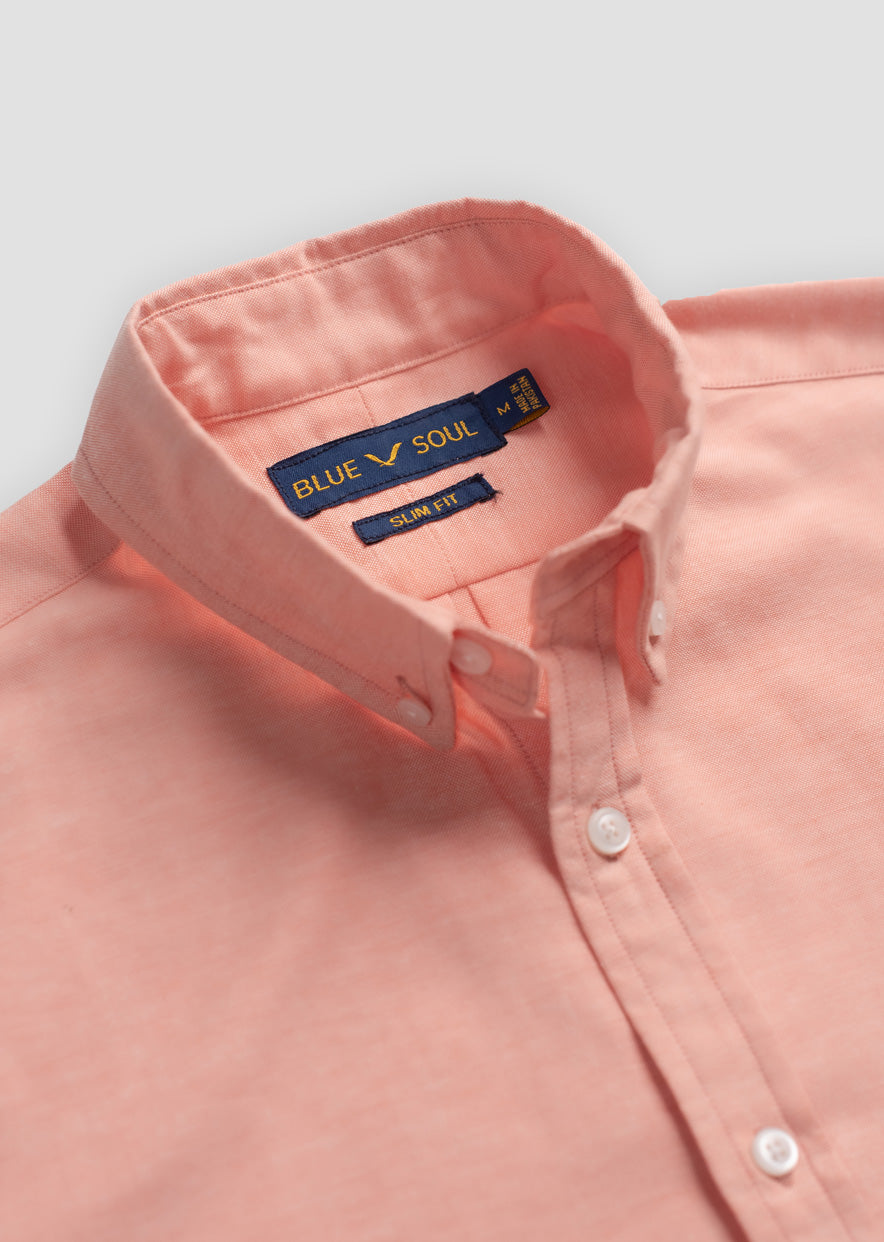Peach Oxford Shirt